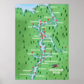 Fluss Shannon Ireland Karte Poster (Vorne)