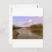 Fluss Shannon Postkarte (Vorne/Hinten)