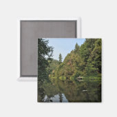 Fluss Siuslaw, Oregon Magnet (Vorderseite/Rückseite)