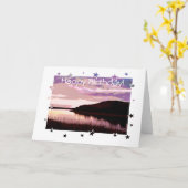 FLUSS-SONNENUNTERGANG KARTE (Gelbe Blume)