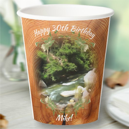 Fluss South Birthday 0365 Pappbecher