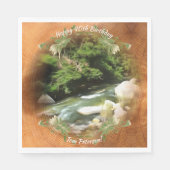 Fluss South Birthday 0365 Serviette (Vorderseite)