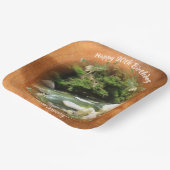 Fluss South Birthday 0365 Square Pappteller (Gewinkelt)