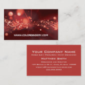 Fluss sprengte rote Fokus-Visitenkarte Visitenkarte (Vorne/Hinten)