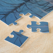 Fluss Spring Blooming Trees Puzzle (Seite)