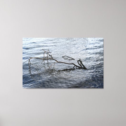 Fluss, Stillleben Leinwanddruck (Vorderseite)