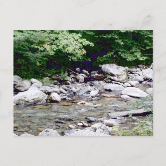 Fluss Stones Postkarte (Vorderseite)