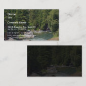 Fluss-Strom-Baum-Wälder Visitenkarte (Vorne/Hinten)