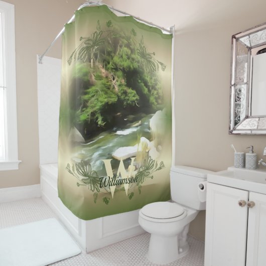 Fluss Süd 0365 Duschvorhang (Beispiel)