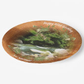 Fluss Süd 0365 Pappteller (Schrägansicht)