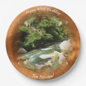 Fluss Süd 0365 Pappteller (Vorderseite)