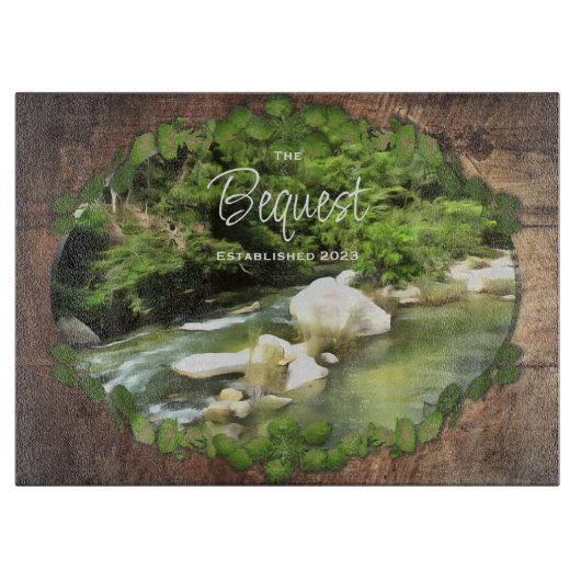 Fluss Süd 0365 Schneidebrett (Vorderseite)