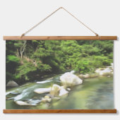 Fluss Süd 0365 Wandteppich Mit Holzrahmen (Vorne)