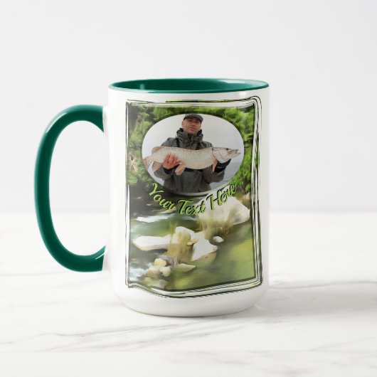 Fluss Süd Fischerei 0365 Tasse (Links)