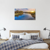 Fluss Sunrise Leinwanddruck (Insitu (Schlafzimmer))