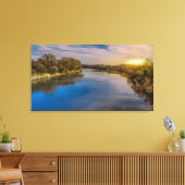 Fluss Sunrise Leinwanddruck (Insitu (Wohnzimmer))