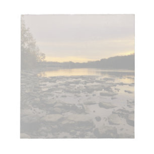 Fluss Sunrise Notizblock