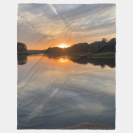 Fluss Sunset Fleecedecke