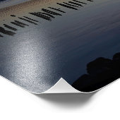 Fluss Sunset Fotodruck (Ecke)