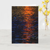 Fluss Sunset Greeting/Notecard Karte (Gelbe Blume)