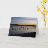 Fluss Sunset Karte (Gelbe Blume)