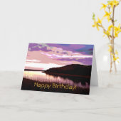 FLUSS SUNSET KARTE (Gelbe Blume)