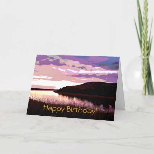 FLUSS SUNSET KARTE (Vorderseite)