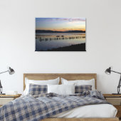 Fluss Sunset Leinwanddruck (Insitu (Schlafzimmer))
