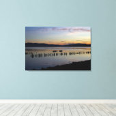 Fluss Sunset Leinwanddruck (Insitu (Holzboden))