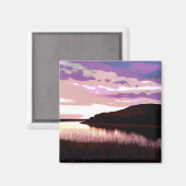 FLUSS SUNSET MAGNET (Vorderseite/Rückseite)