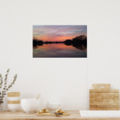 Fluss Sunset Poster (Küche)
