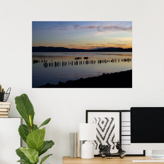 Fluss Sunset Poster (Heimbüro)