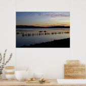 Fluss Sunset Poster (Küche)