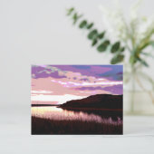 FLUSS SUNSET POSTKARTE (Stehend Vorderseite)