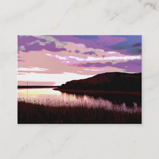 FLUSS SUNSET VISITENKARTE (Vorderseite)