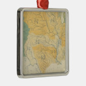 Fluss-Systeme in den US Silbernes Ornament (Rechts)