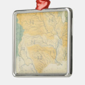 Fluss-Systeme in den US Silbernes Ornament (Links)