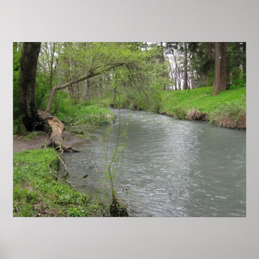 Fluss-Szenen-Plakat Poster (Vorne)