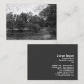 Fluss Taff, Bute Park, Cardiff Visitenkarte (Vorne/Hinten)