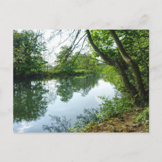 Fluss Taff, Cardiff, Wales. Postkarte