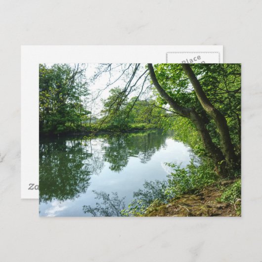 Fluss Taff, Cardiff, Wales. Postkarte (Vorne/Hinten)