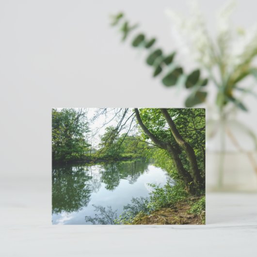 Fluss Taff, Cardiff, Wales. Postkarte (Stehend Vorderseite)
