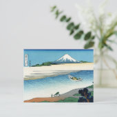 Fluss Tama in der Provinz Musashi, Hokusai Postkarte (Stehend Vorderseite)