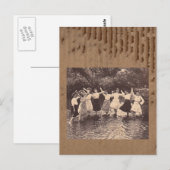 Fluss-Tanz Postkarte (Vorne/Hinten)