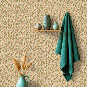 Fluss tanzender Blätter Delikate Grüne Foliage Tapete