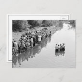 Fluss Taufe, 1940 Postkarte (Vorne/Hinten)