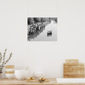 Fluss Taufe, 1940. Vintages Foto Poster (Küche)