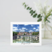 Fluss Tiber in Roma, Italien Postkarte (Stehend Vorderseite)