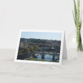 Fluss Tiber, Rom, Italien Karte (Vorderseite)