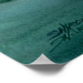 FLUSS TIPI CAMP by SHARON SHARPE Poster (Ecke)